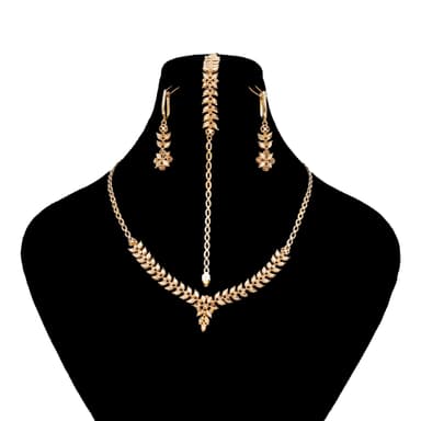 سرویس طلا 18 عیار زنانه طلانیوم مدل طلوع کد T22