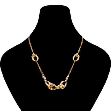 گردنبند طلا 18 عیار زنانه طلانیوم طرح روژا مدل تیفانی کد 12220