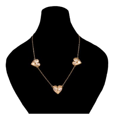 گردنبند طلا 18 عیار زنانه طلانیوم طرح قلب کد T-001