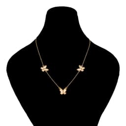 گردنبند طلا 18 عیار زنانه طلانیوم طرح پروانه کد T-001
