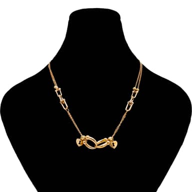 گردنبند طلا 18 عیار زنانه طلانیوم طرح روژا مدل تیفانی کد 12222