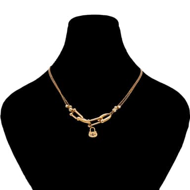 گردنبند طلا 18 عیار زنانه طلانیوم طرح روژا مدل تیفانی کد 12221