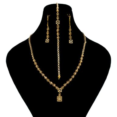 سرویس طلا 18 عیار زنانه طلانیوم مدل روژان کد T26