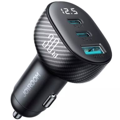 شارژر فندکی تایپ سی و USB جویروم مدل JR-CCD04