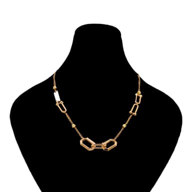 گردنبند طلا 18 عیار زنانه طلانیوم طرح روژا مدل تیفانی کد 08
