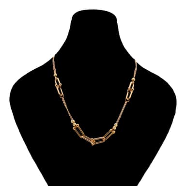 گردنبند طلا 18 عیار زنانه طلانیوم طرح روژا مدل تیفانی کد 12