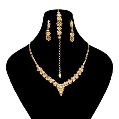 سرویس طلا 18 عیار زنانه طلانیوم مدل روژان کد T23