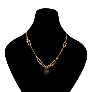گردنبند طلا 18 عیار زنانه طلانیوم طرح روژا مدل تیفانی کد 13