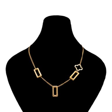 گردنبند طلا 18 عیار زنانه طلانیوم طرح روژا مدل تیفانی کد 16
