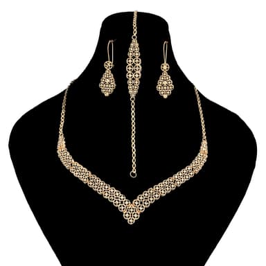 سرویس طلا 18 عیار زنانه طلانیوم مدل طلوع کد 33