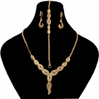 سرویس طلا 18 عیار زنانه طلانیوم مدل طلوع کد 34