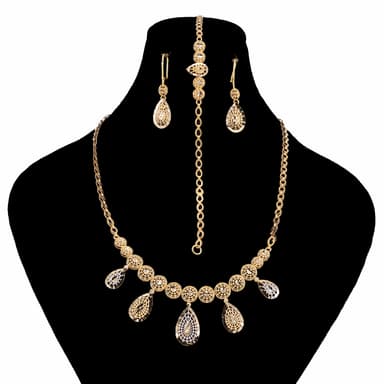 سرویس طلا 18 عیار زنانه طلانیوم مدل طلوع کد 44