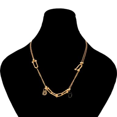 گردنبند طلا 18 عیار زنانه طلانیوم طرح روژا مدل تیفانی کد 19
