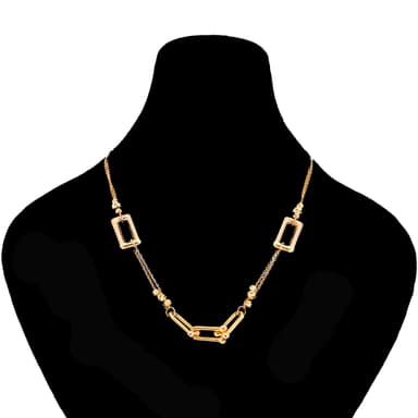 گردنبند طلا 18 عیار زنانه طلانیوم طرح روژا مدل تیفانی کد 22