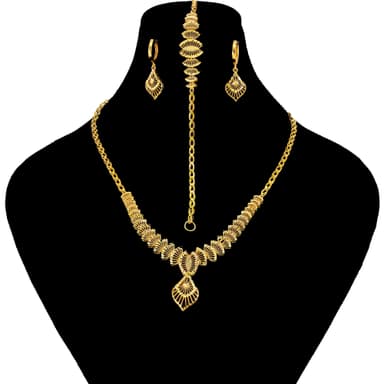 سرویس طلا 18 عیار زنانه طلانیوم مدل طلوع کد 36