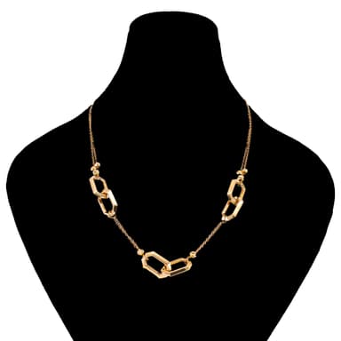 گردنبند طلا 18 عیار زنانه طلانیوم طرح روژا مدل تیفانی کد 21