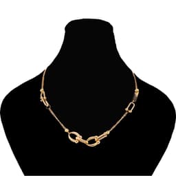 گردنبند طلا 18 عیار زنانه طلانیوم طرح روژا مدل تیفانی کد 17