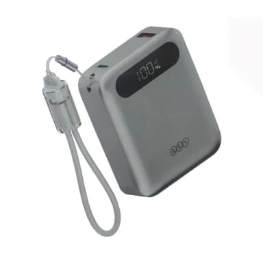 پاوربانک کیو سی وای مدل PB10D ظرفیت 10000 میلیآمپر ساعت