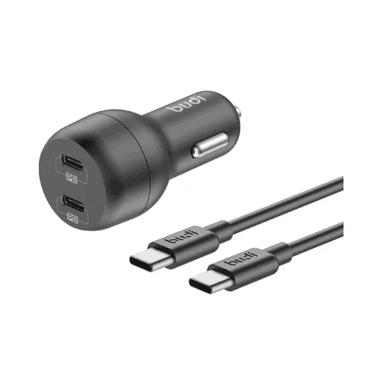 شارژر فندکی 40 وات بودی مدل CC108RTTB به همراه کابل USB-C به USB-C
