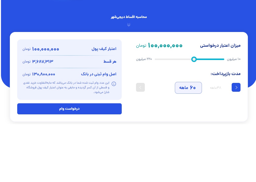 اقساط وام 100 میلیونی چقدر است